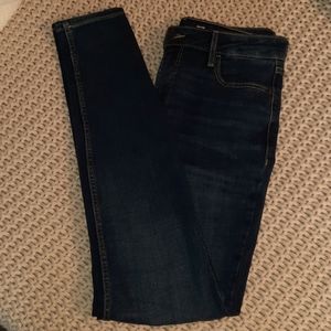 Old Navy High-Rise Rockstar Super Skinny Dark Jeans 8 Long